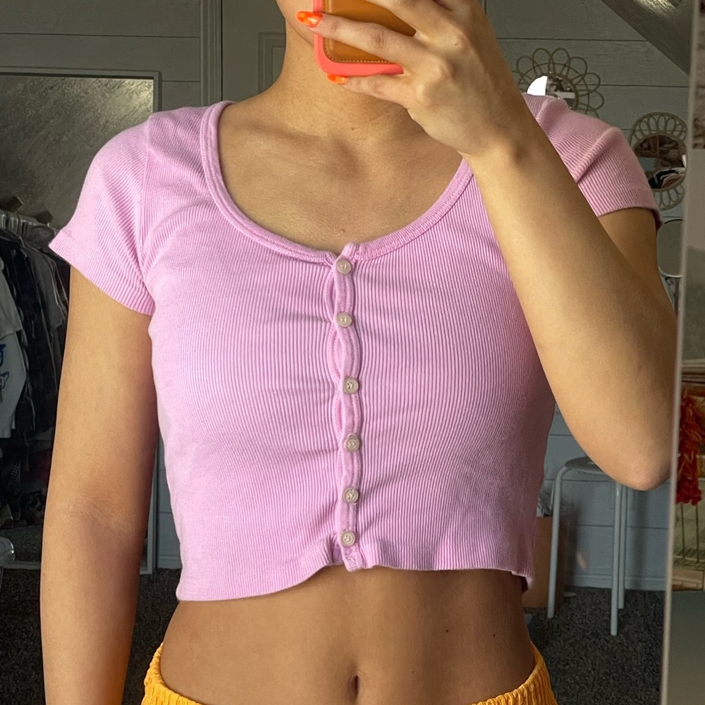 Brandy Melville Pink Top